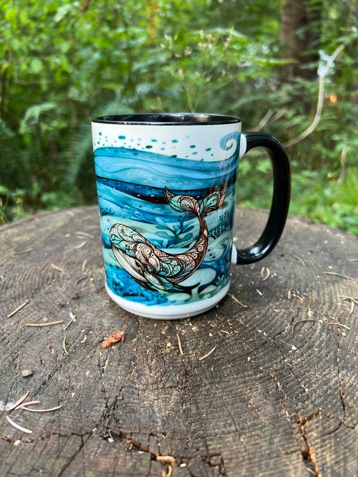 The  Whimsical Whales mug