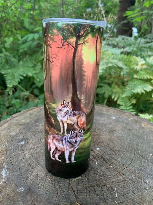 Wolves in the Woods Tumbler
