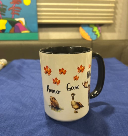 Beaver, Goose, Moose mug