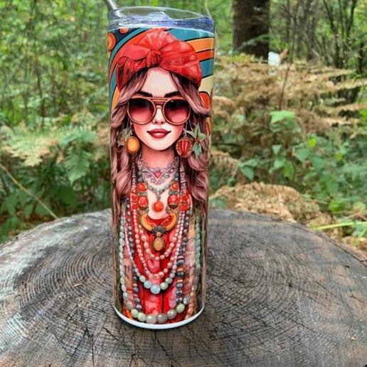 Hippie girl Tumbler