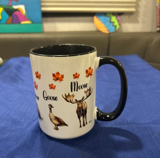 Beaver, Goose, Moose mug