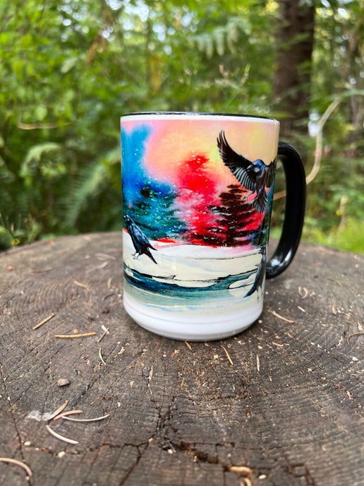The Mischievous Ravens mug