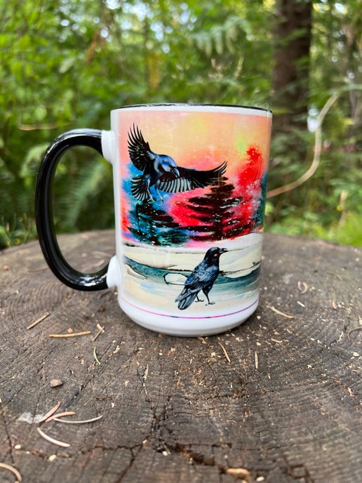 The Mischievous Ravens mug