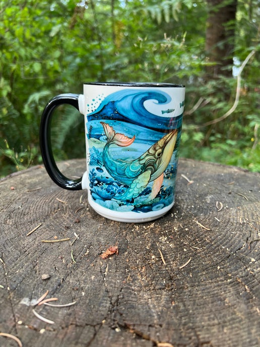 The  Whimsical Whales mug
